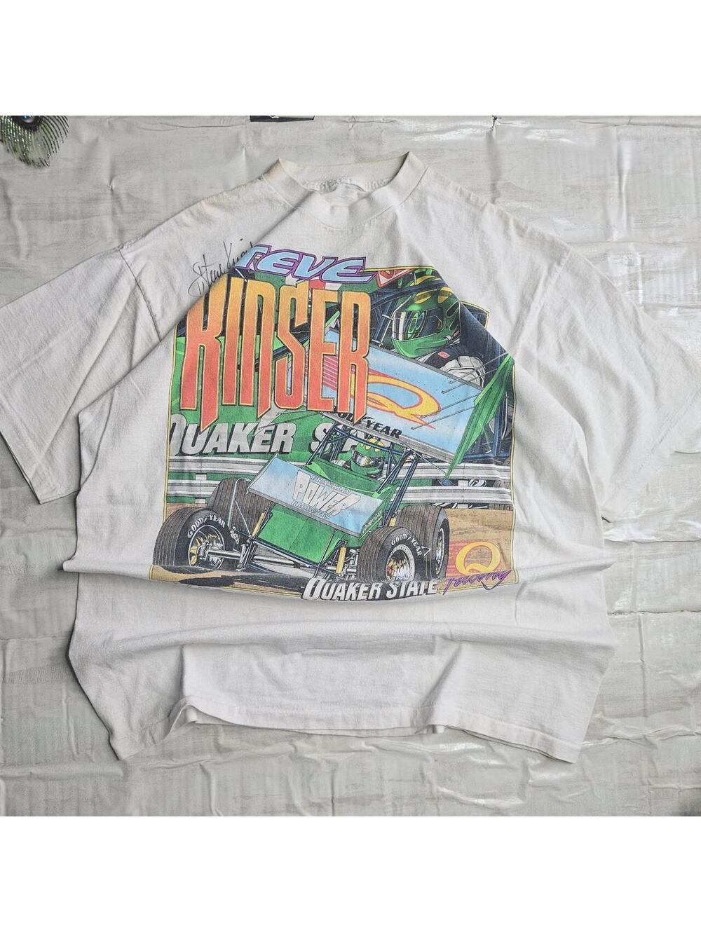 Title: L vintage 1998 Steve Kinder Nascar graphic tee shirt